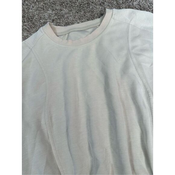 Lululemon Softstreme Ribbed-Hem Pullover Crewneck Sweater Top Natural Ivory 6 - Picture 11 of 11